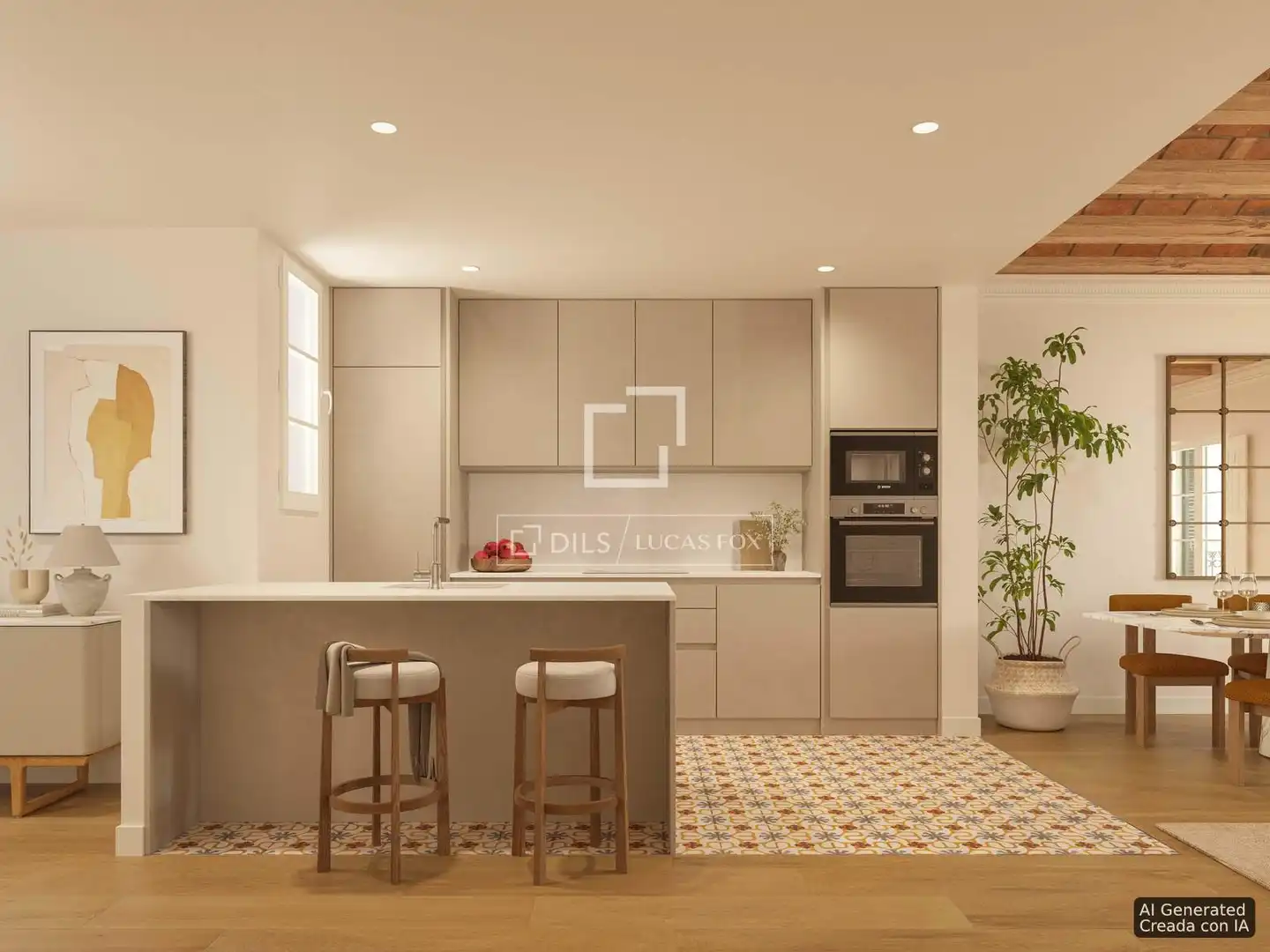 Cocina de Piso en venta en Barcelona con Terraza y Balcón