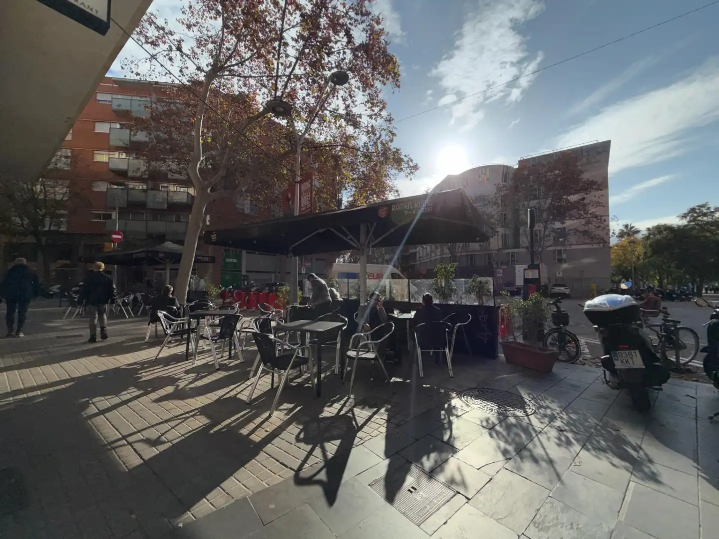 Terrasse von Geschaftsraum zur Miete in Barcelona mit Klimaanlage