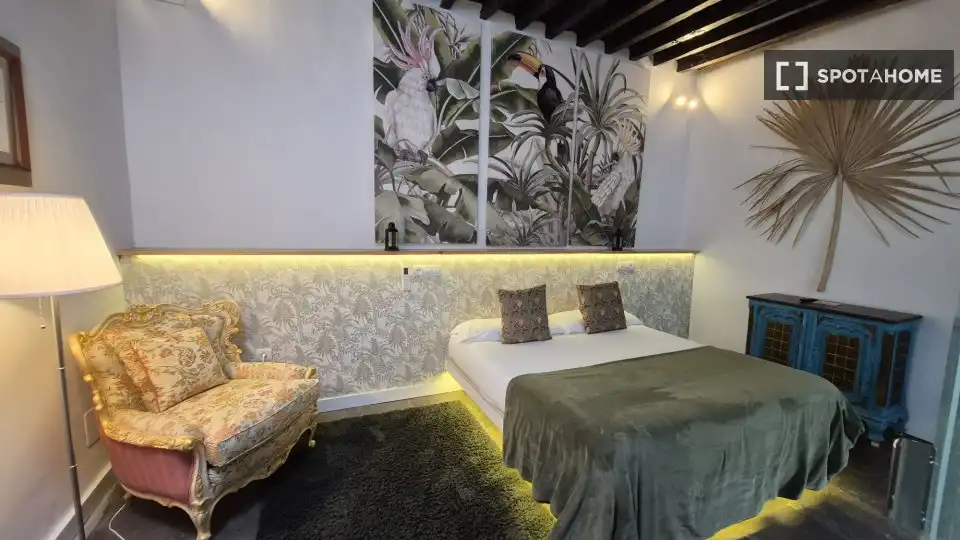 Bedroom of Flat for share in Granadilla de Abona  with Air Conditioner, Terrace and Furnished