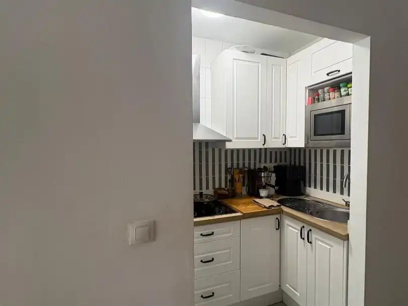 Kitchen of Flat for rent in Málaga  with Air Conditioner, Furnished and Washing machine