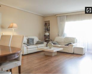 Living room of Flat to rent in  Madrid Capital  with Air Conditioner, Heating and Furnished