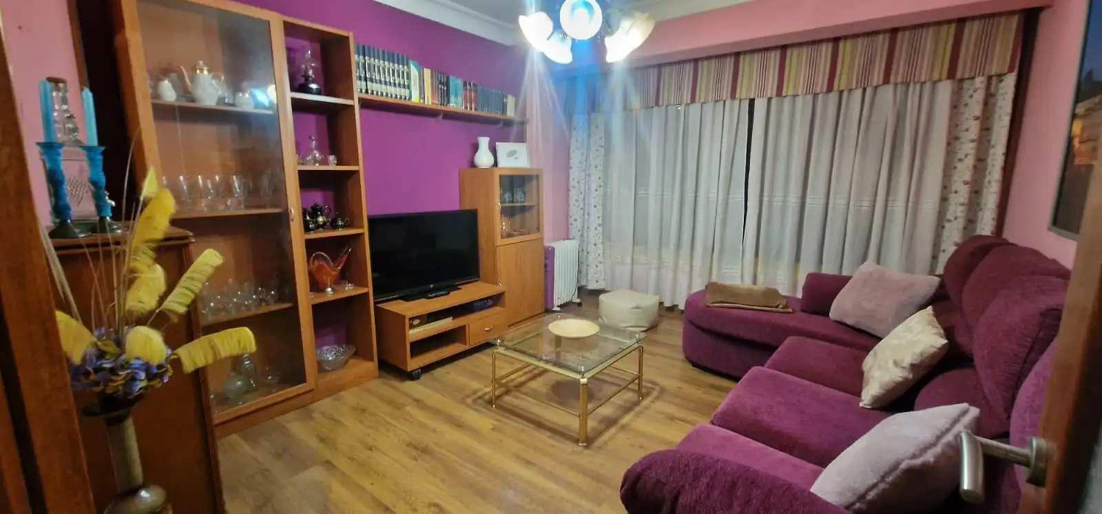 Living room of Flat for rent in Ferrol  with Furnished