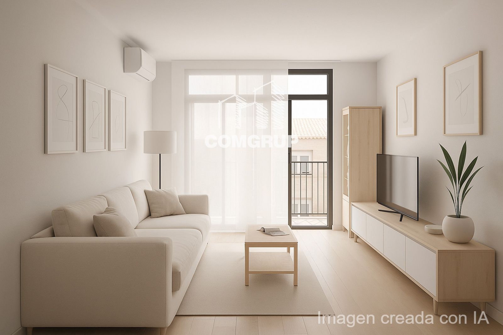 Sala de estar de Ático en venta en Sant Cugat del Vallès con Terraza, Trastero y Amueblado