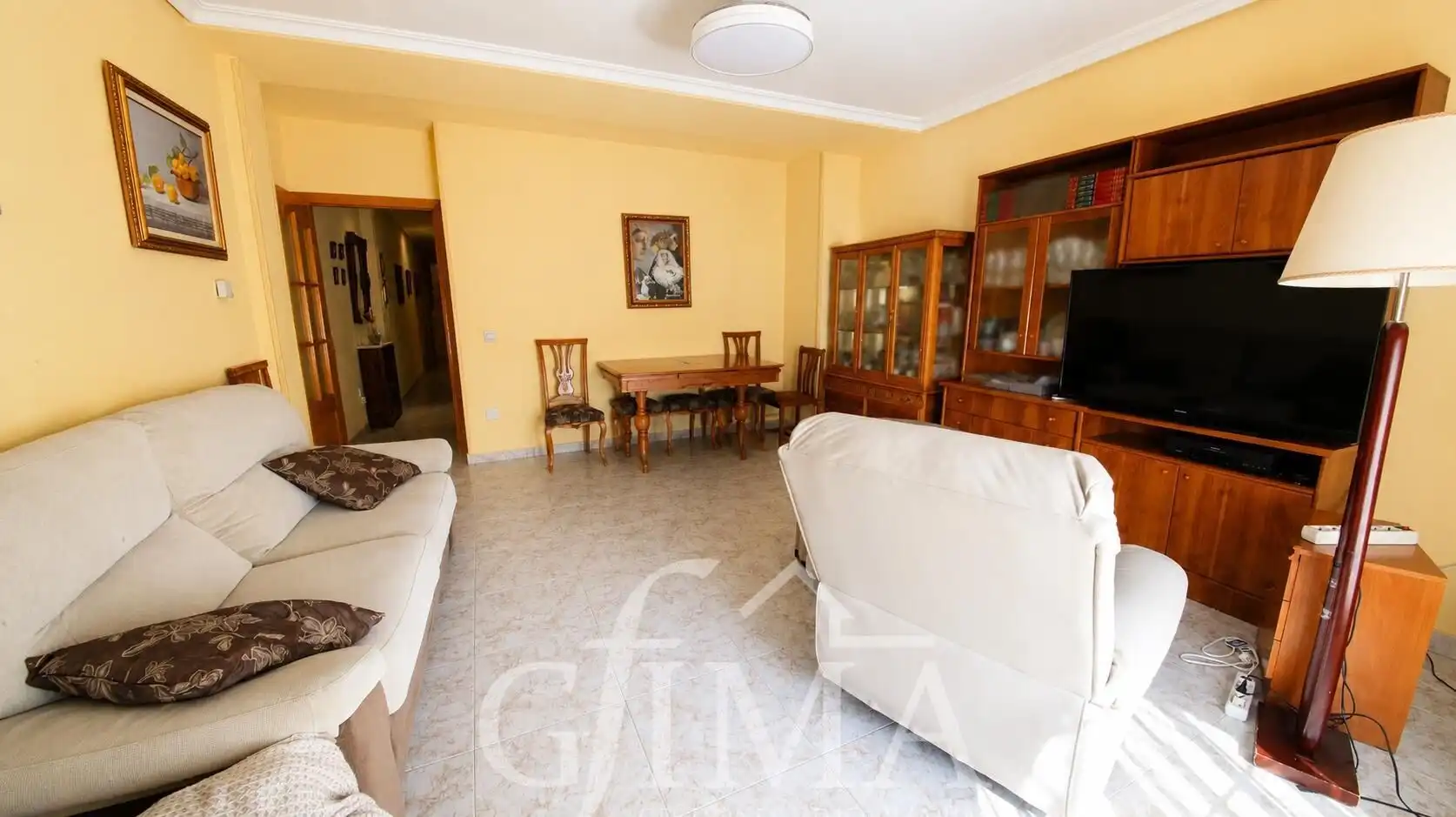 Living room of Attic for sale in Tomelloso  with Heating, Terrace and Furnished