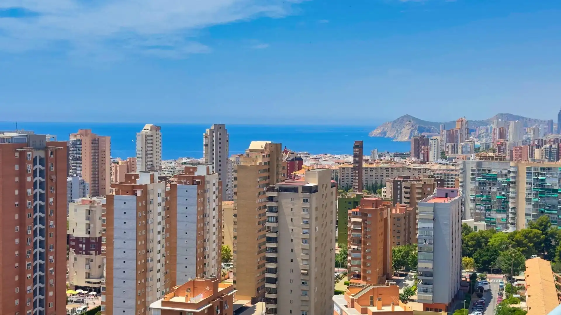 Exterior view of Flat for sale in Benidorm  with Air Conditioner, Furnished and Community pool