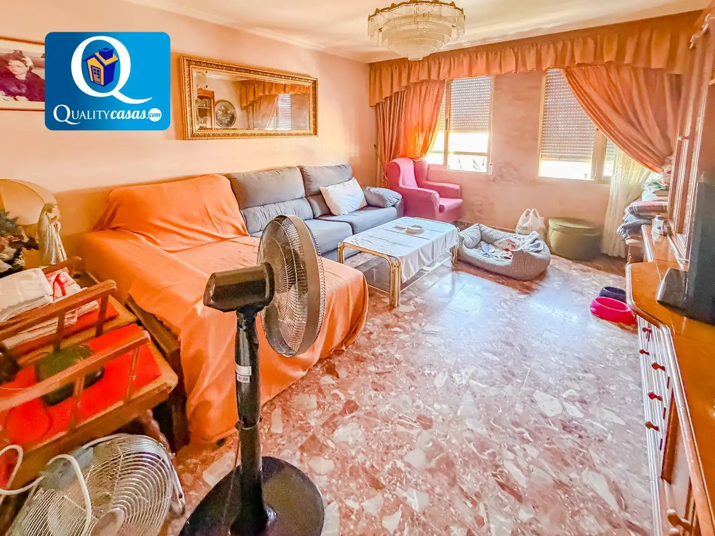 Living room of Apartments for sale in Elche / Elx  with Air Conditioner, Heating and Terrace