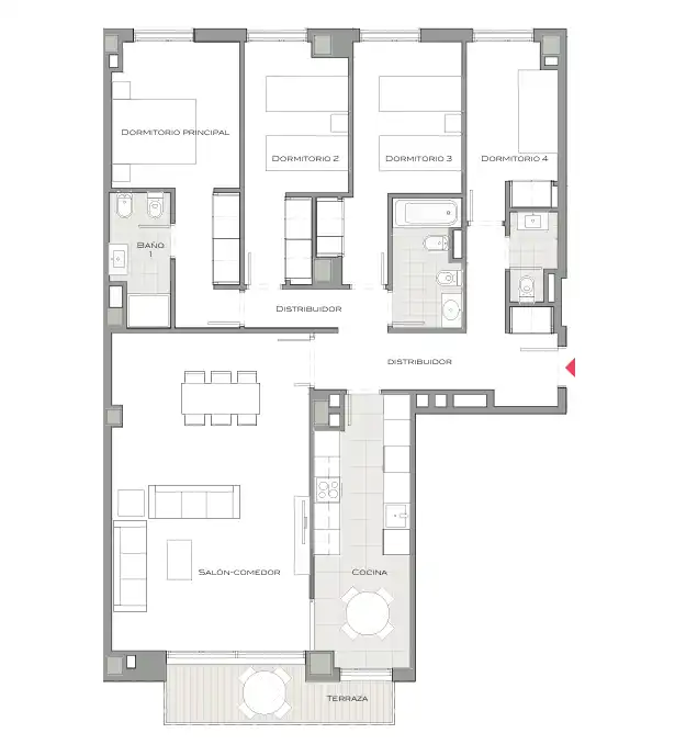 Wohnung zum Verkauf in Valencia mit Klimaanlage, Abstellraum und Schwimmbad