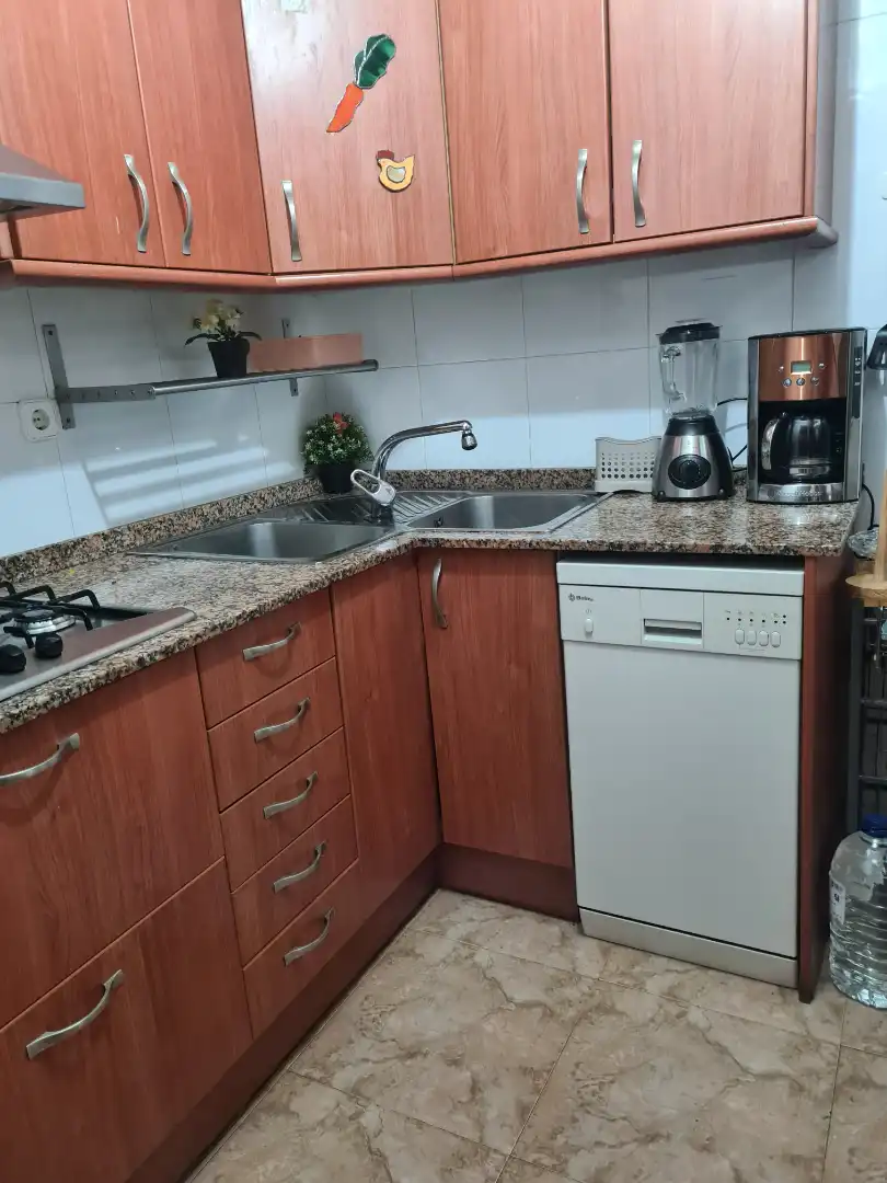 Küche von Wohnung zum Verkauf in Montcada i Reixac mit Klimaanlage, Heizung und Parkett