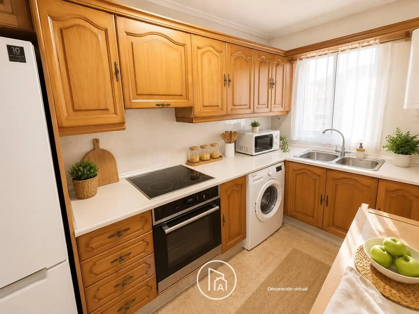 Kitchen of Flat for sale in Valencia  with Air Conditioner, Heating and Balcony