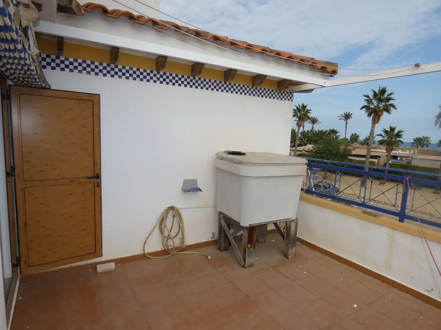 Terrasse von Einfamilien-Reihenhaus zur Miete in Vera mit Klimaanlage, Heizung und Privatgarten