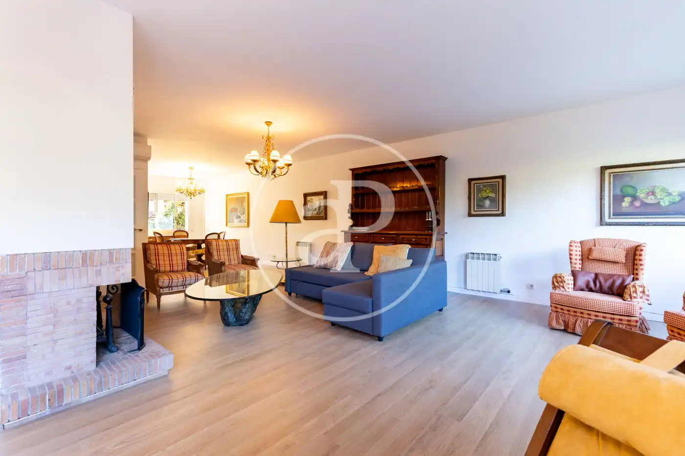 Living room of Detached homes for sale in Sant Cugat del Vallès  with Air Conditioner, Heating and Private garden
