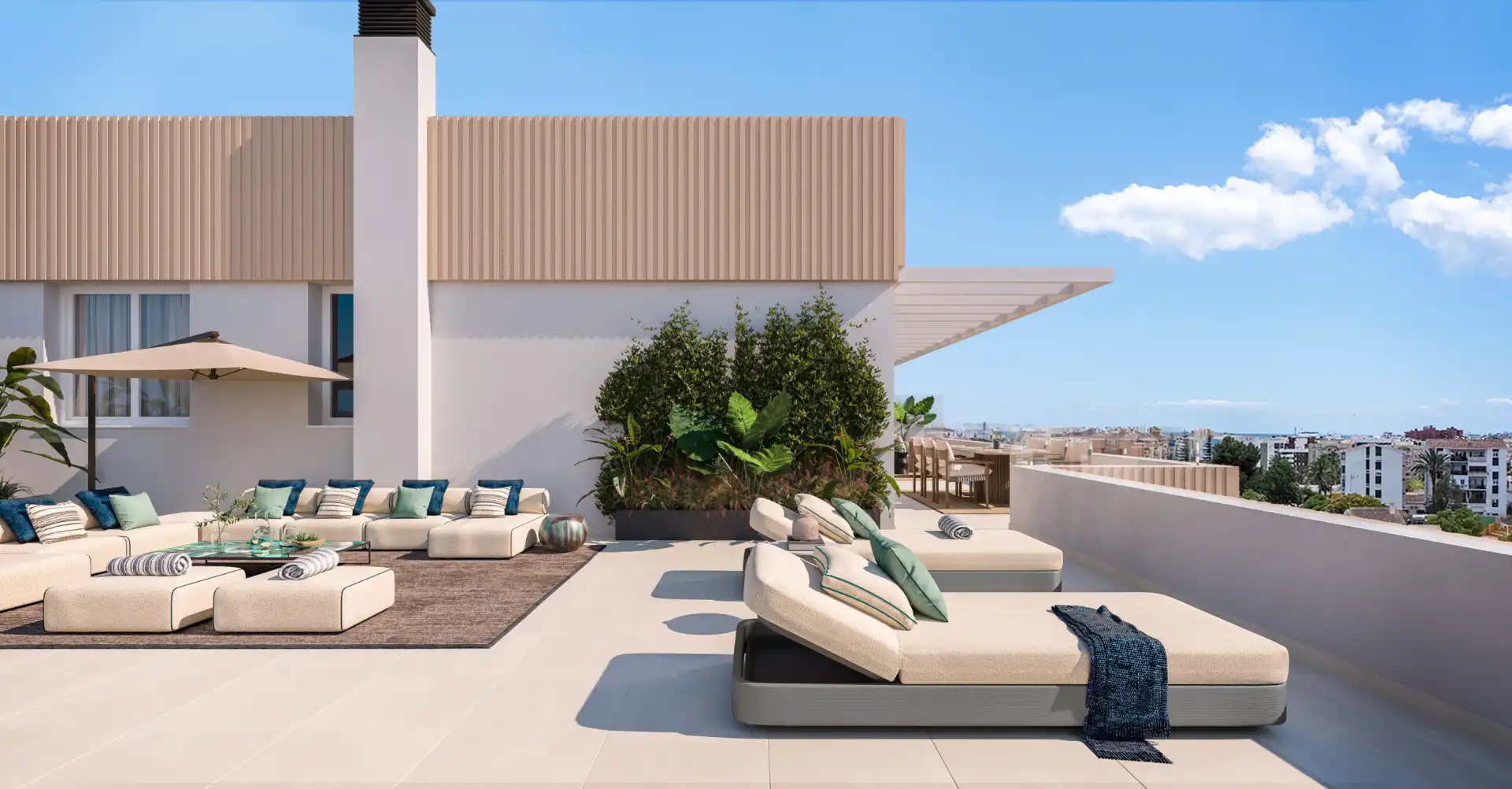Terrassa de Apartament en venda en Estepona amb Aire condicionat, Calefacció i Jardí privat