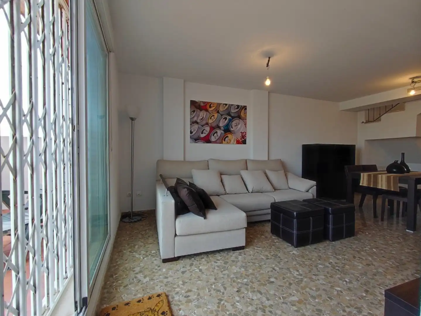 Sala d'estar de Àtic de lloguer en Jesús