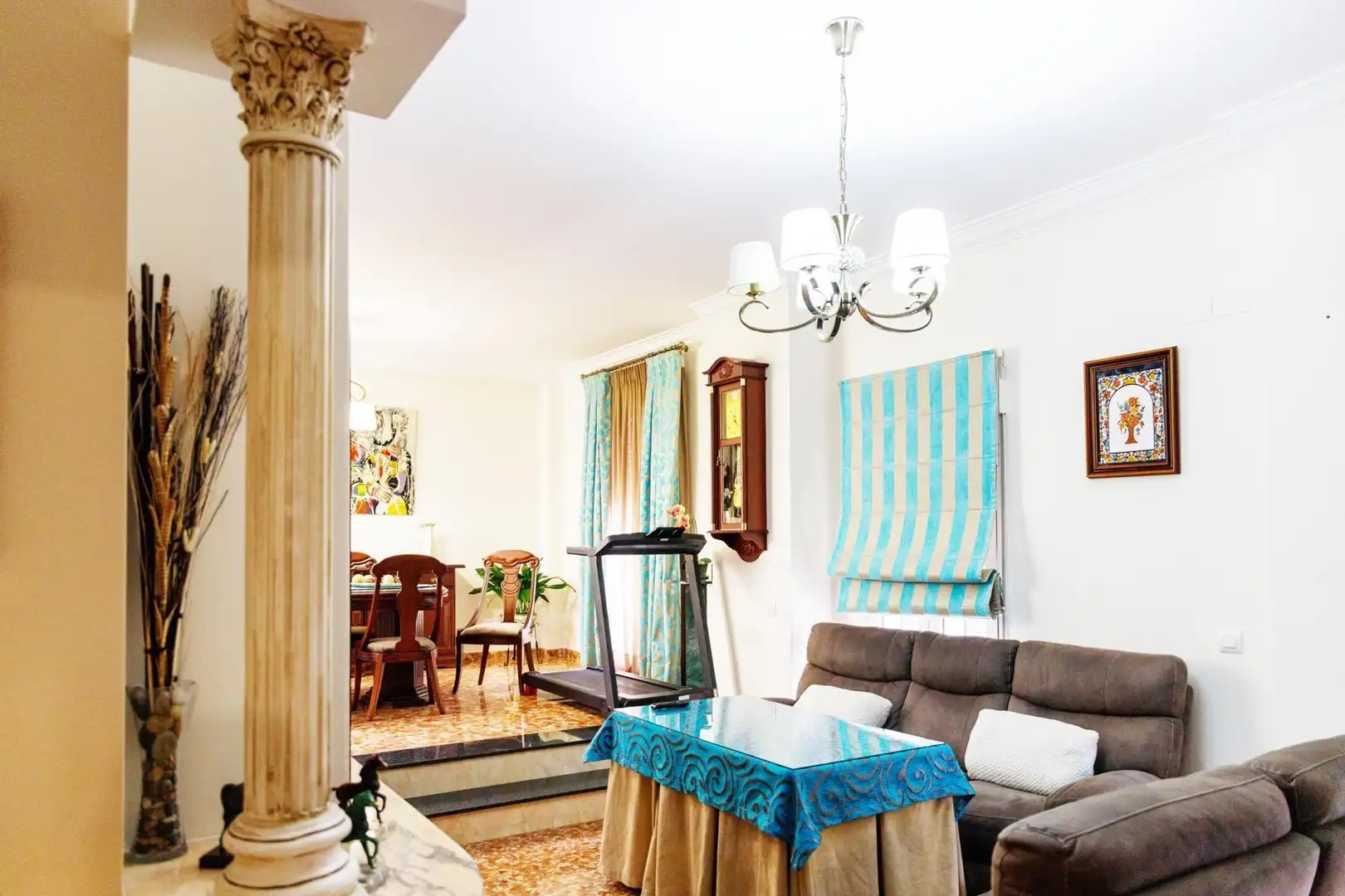 Sala de estar de Casa o chalet de alquiler en Alcalá de Guadaira con Aire acondicionado, Calefacción y Terraza