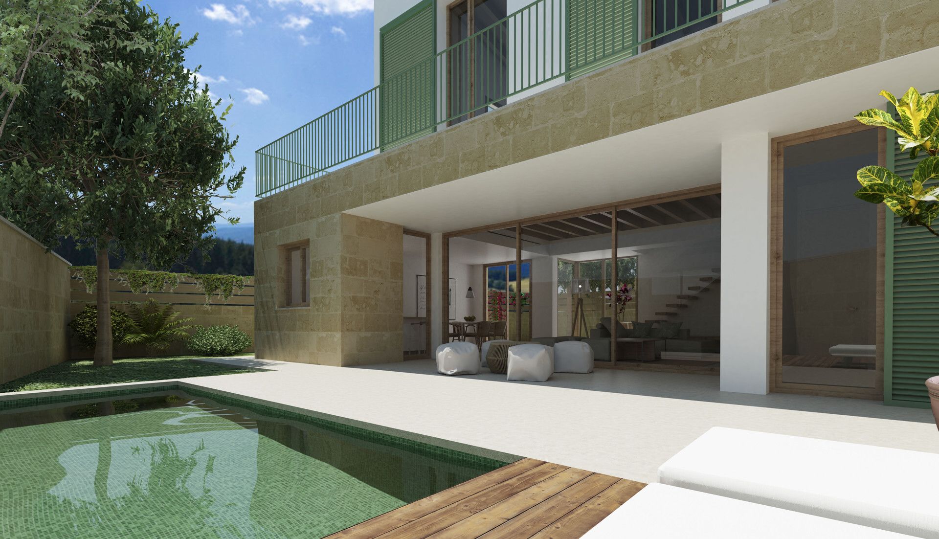 Exterior view of Single-family semi-detached for sale in  Palma de Mallorca