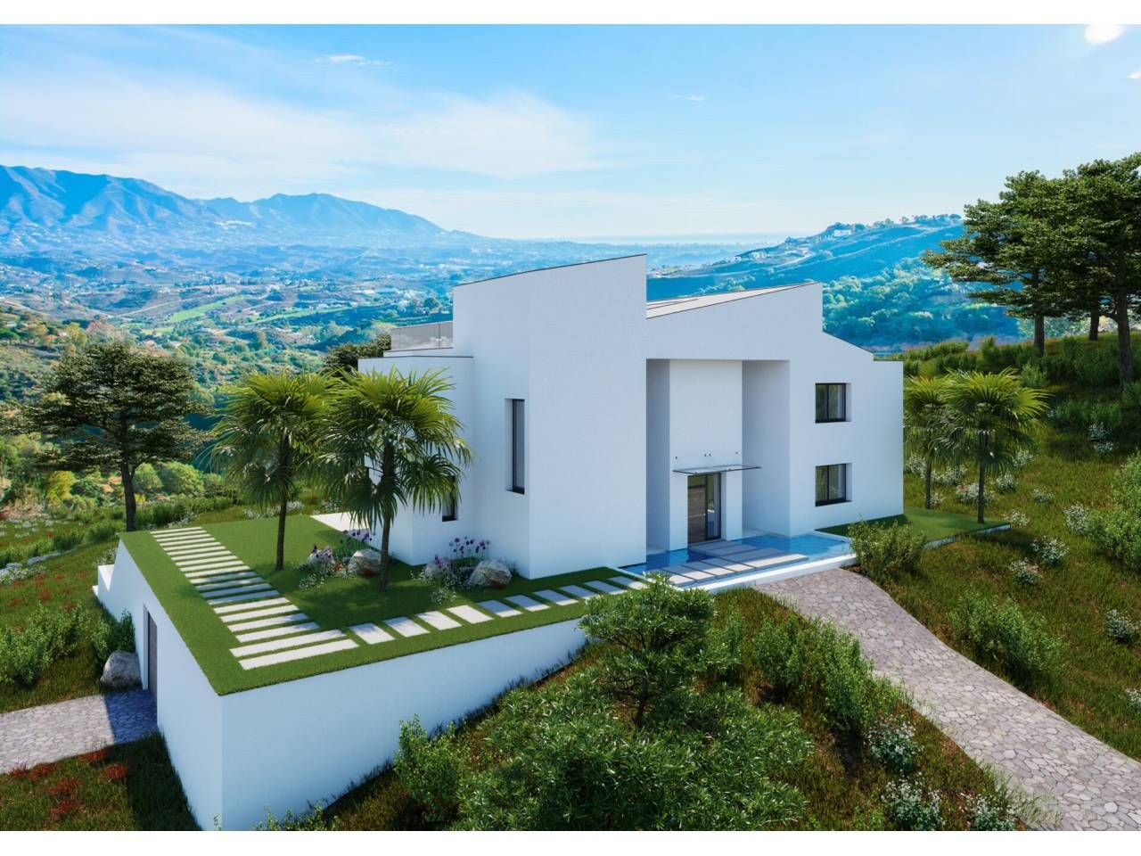 Vista exterior de Casa o xalet en venda en Marbella amb Aire condicionat, Calefacció i Jardí privat