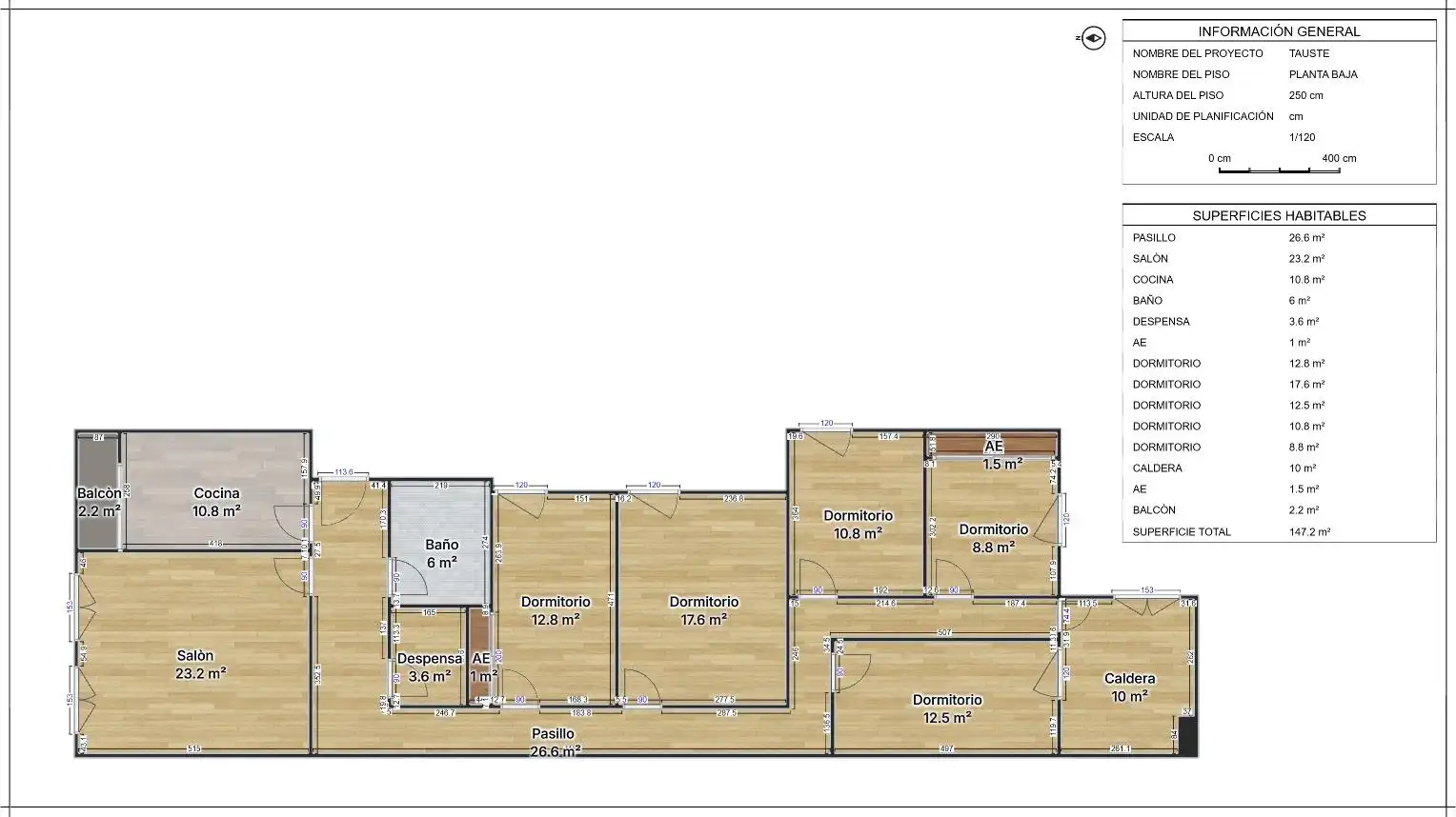 Piso en venta en Tauste con Calefacción, Parquet y Amueblado