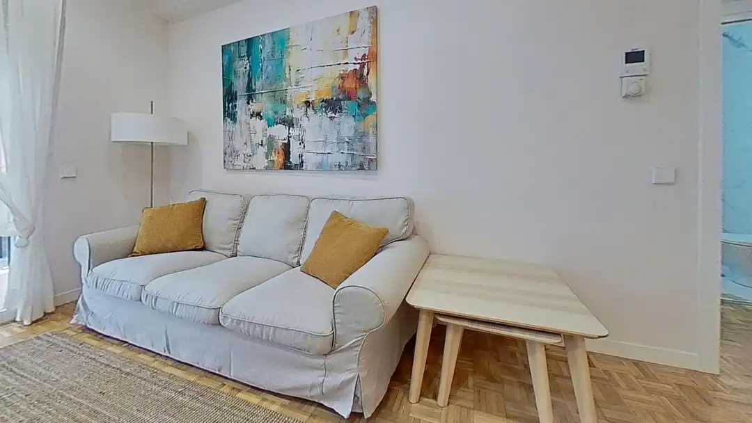 Living room of Flat for rent in Madrid  with Air Conditioner and Terrace