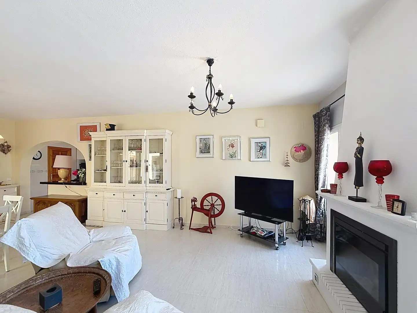 Sala de estar de Casa o chalet en venta en Benitachell / El Poble Nou de Benitatxell con Aire acondicionado, Calefacción y Jardín privado