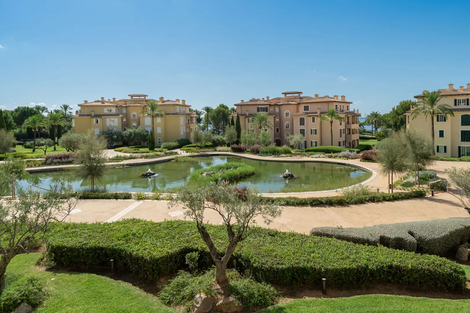 Jardí de Apartament en venda en Calvià amb Aire condicionat, Moblat i Piscina comunitària