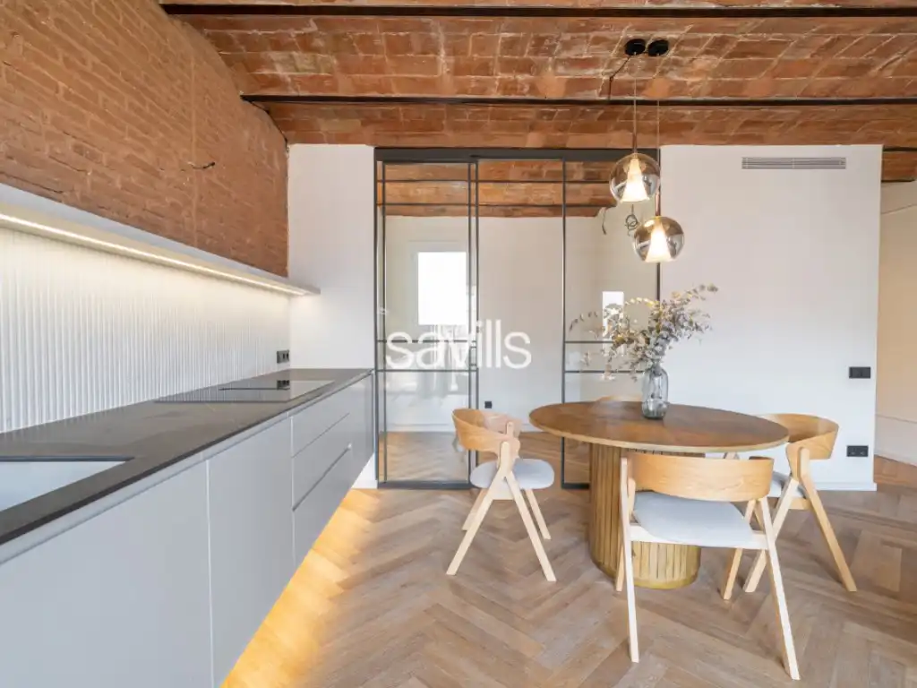 Cocina de Apartamento en venta en Barcelona con Aire acondicionado y Terraza