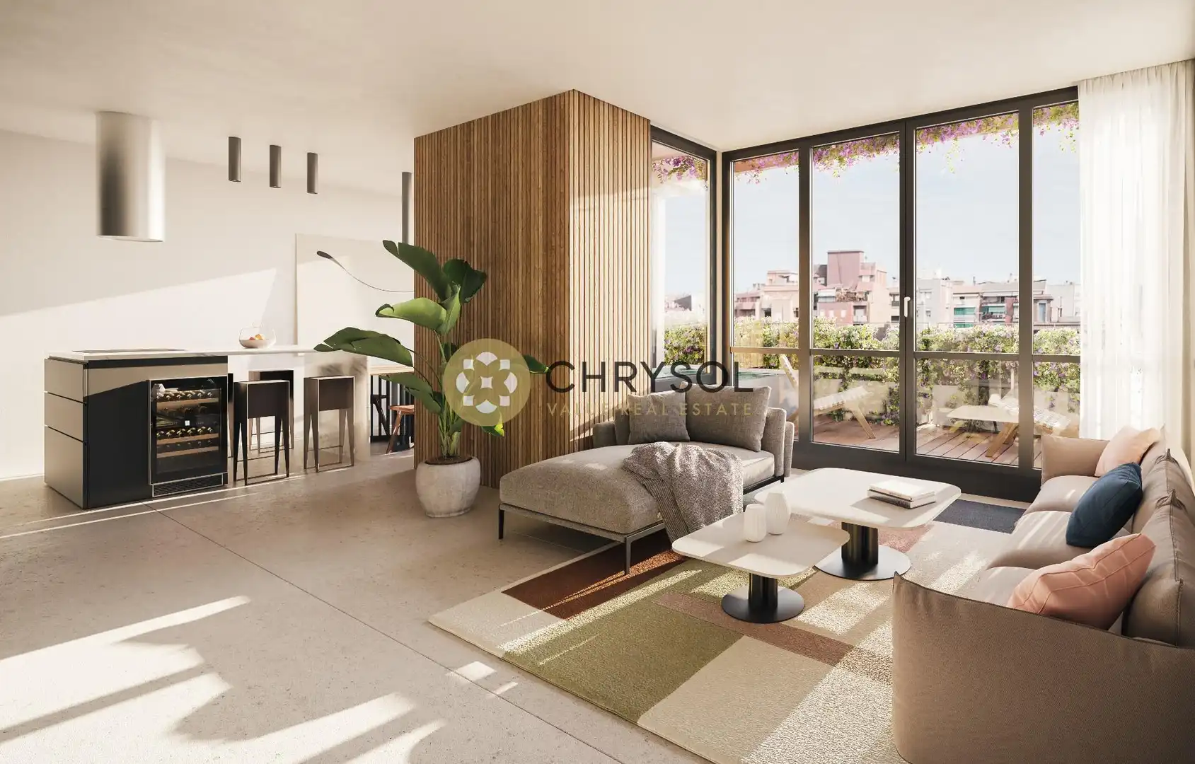 Sala d'estar de Casa o xalet en venda en Barcelona amb Aire condicionat, Calefacció i Parquet