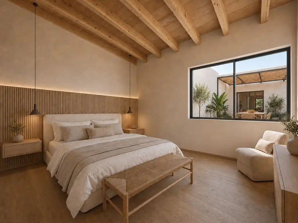 Habitación de Finca rústica en venta en Campanet con Aire acondicionado, Jardín privado y Terraza