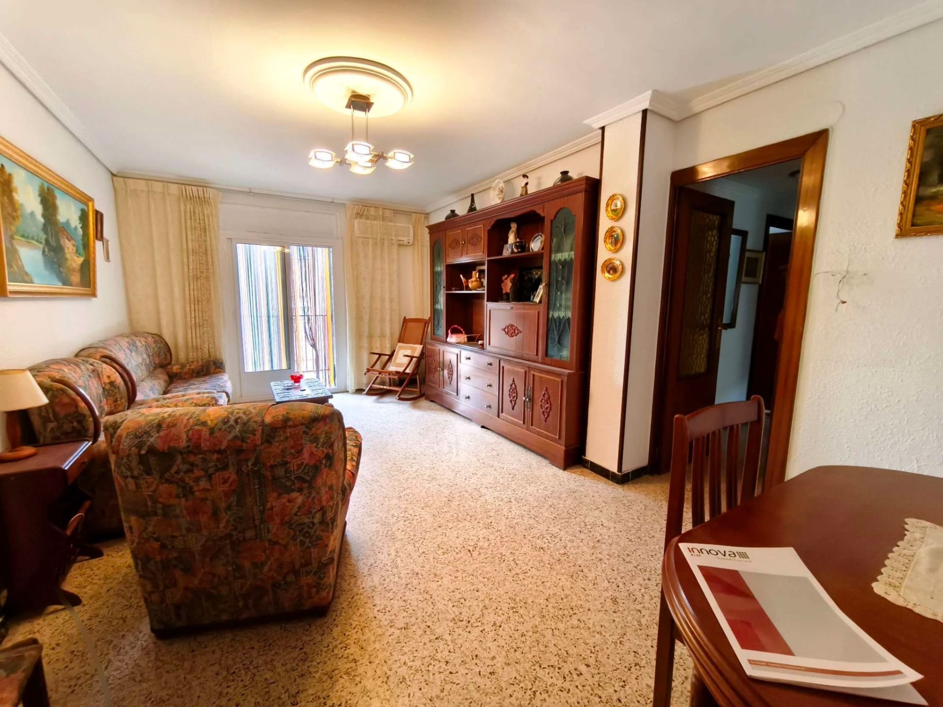 Living room of Flat for sale in  Zaragoza Capital  with Air Conditioner, Heating and Terrace