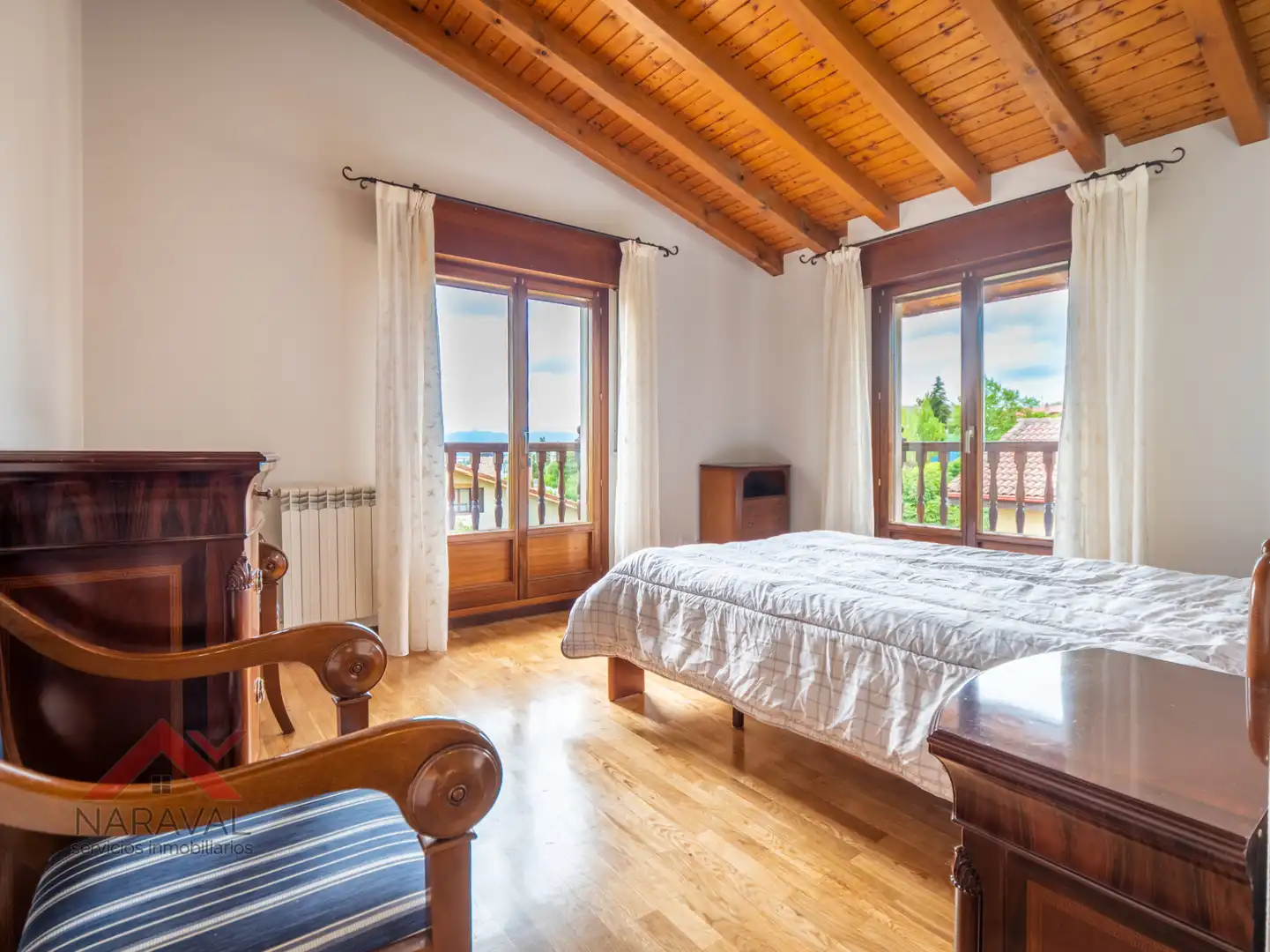 Dormitori de Casa o xalet en venda en Zigoitia amb Calefacció, Jardí privat i Parquet