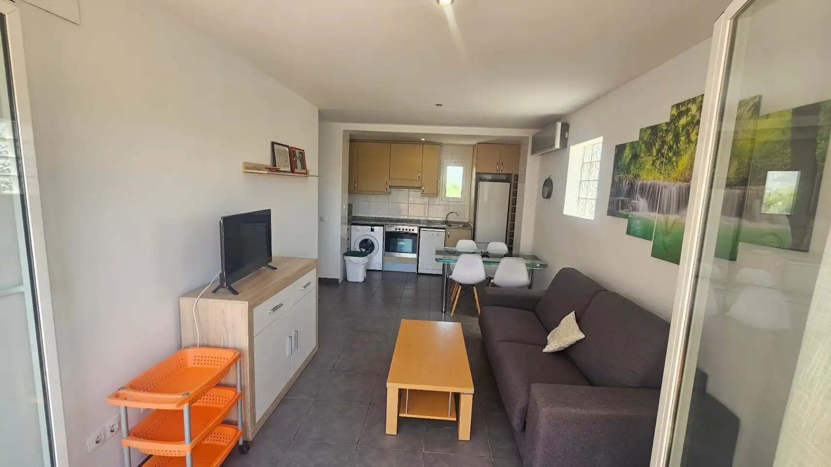 Wohnzimmer von Dachboden zum Verkauf in Alcalà de Xivert mit Klimaanlage, Heizung und Privatgarten