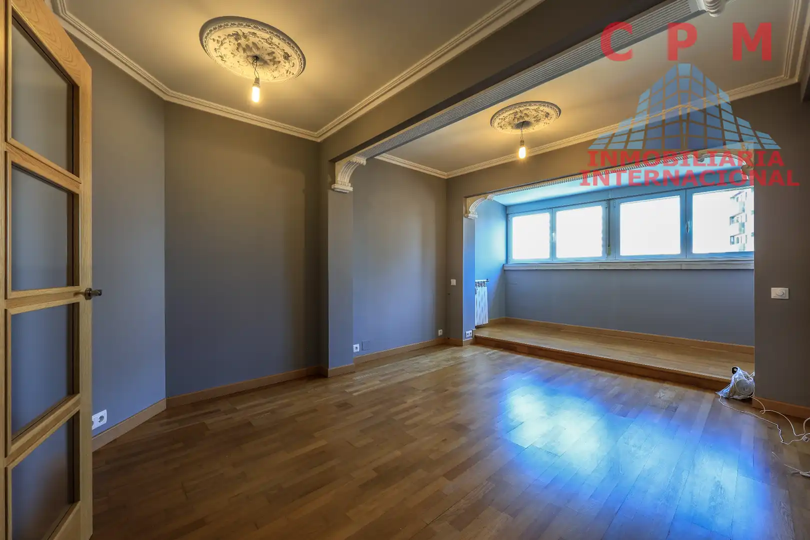 Wohnzimmer von Wohnung zur Miete in Madrid mit Klimaanlage, Heizung und Parkett