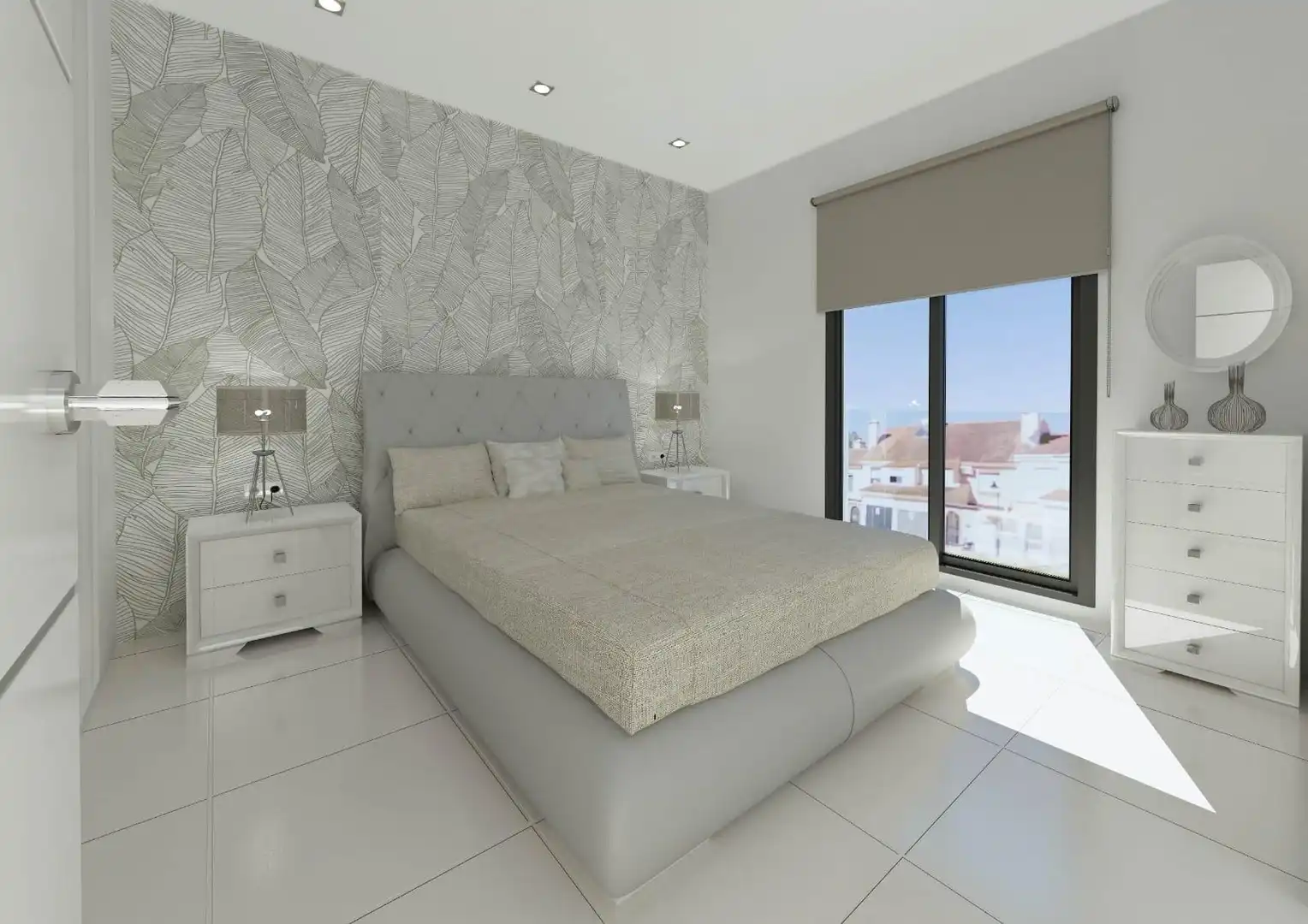 Dormitori de Casa adosada en venda en Mijas amb Aire condicionat, Calefacció i Terrassa