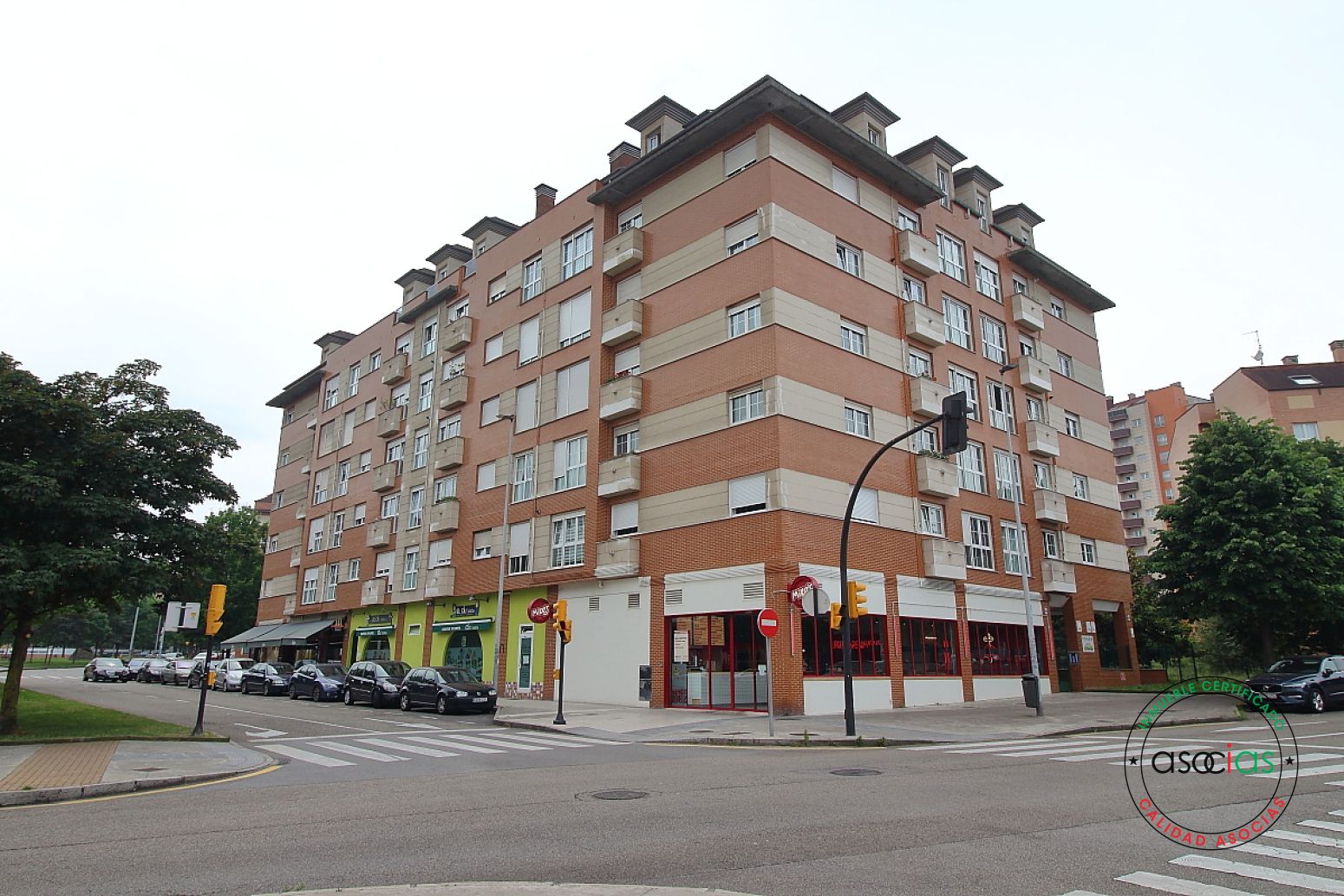 Exterior view of Flat for sale in Gijón   with Heating, Private garden and Parquet flooring