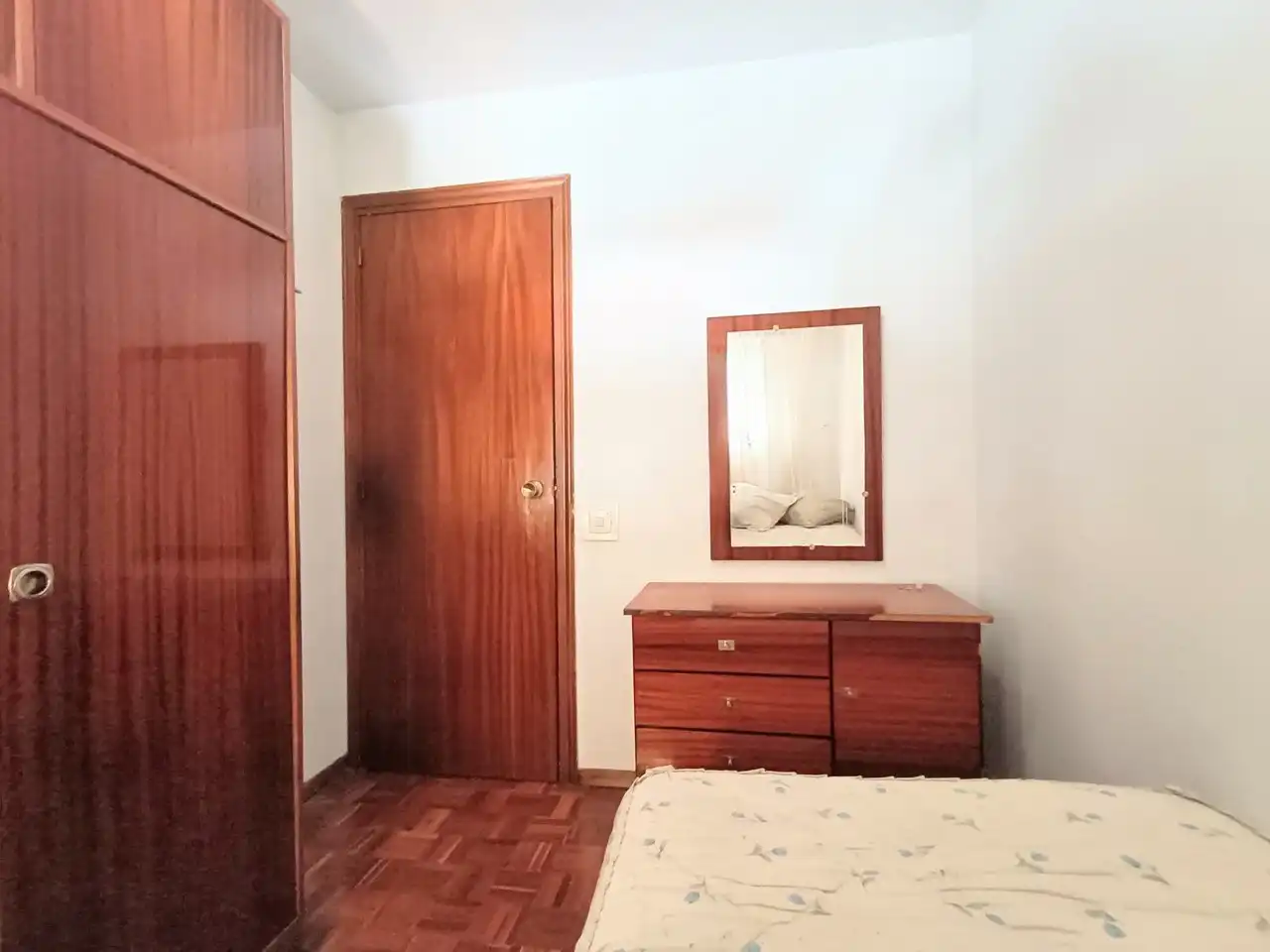 Schlafzimmer von Wohnung zum Verkauf in Madrid mit Heizung, Parkett und Terrasse