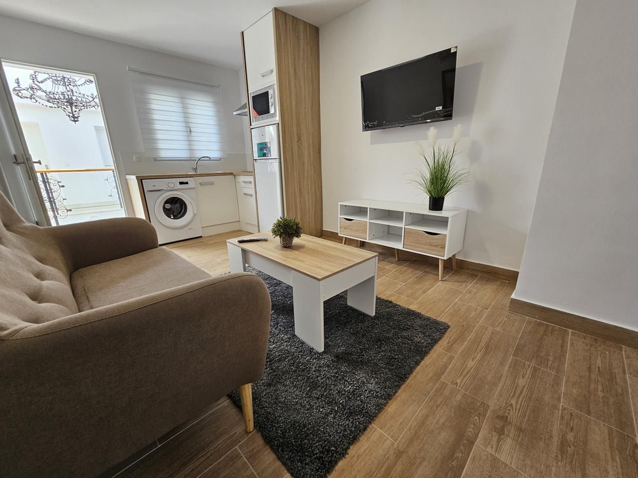 Wohnzimmer von Wohnungen miete in Jerez de la Frontera mit Klimaanlage und Möbliert