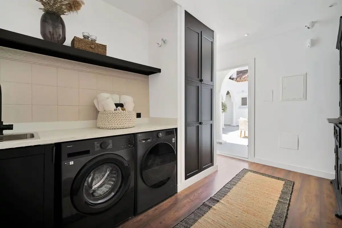 Cocina de Casa o chalet de alquiler en Estepona con Aire acondicionado, Jardín privado y Terraza