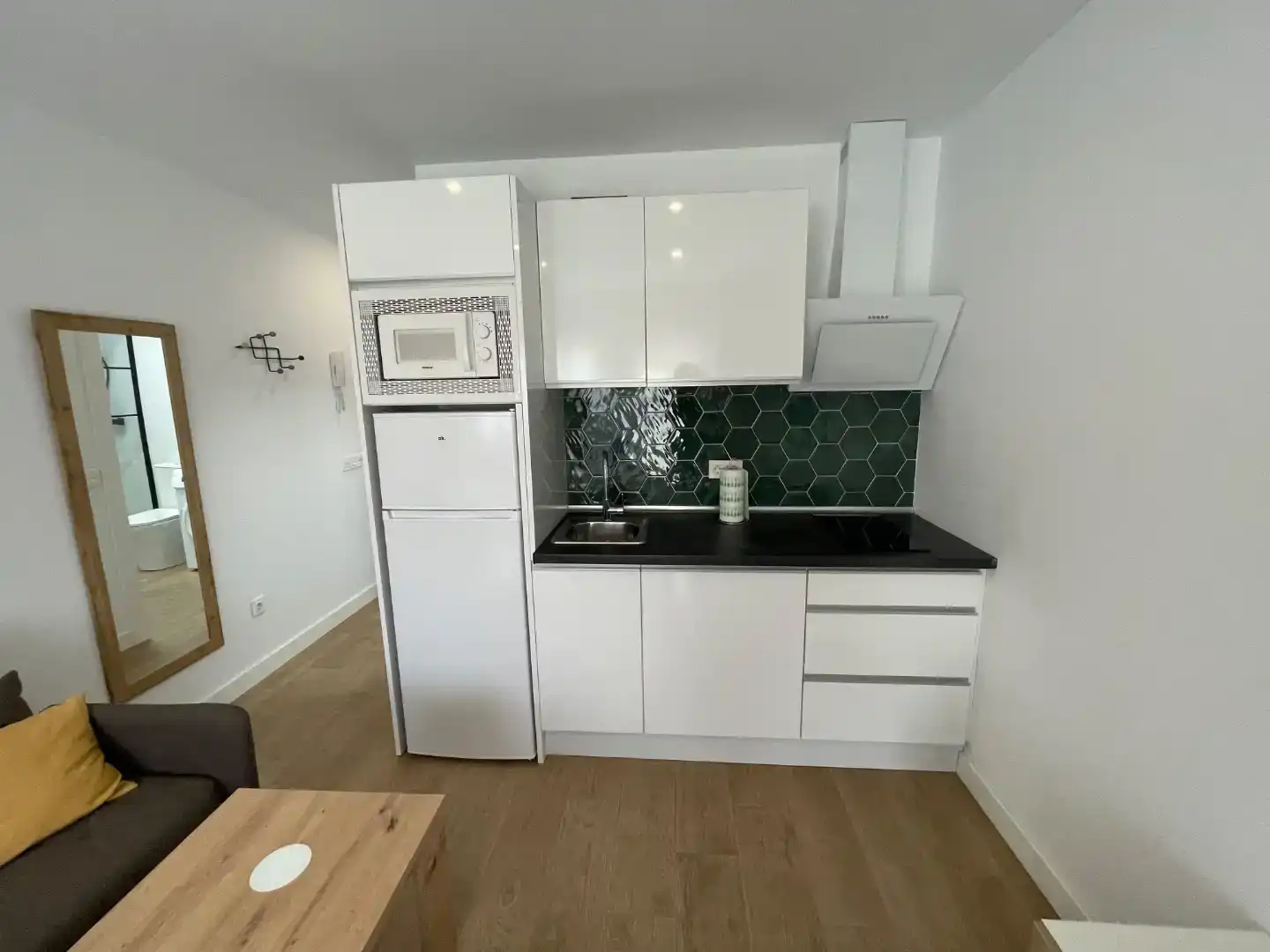 Kitchen of Study for rent in Torremolinos  with Air Conditioner, Swimming Pool and Furnished