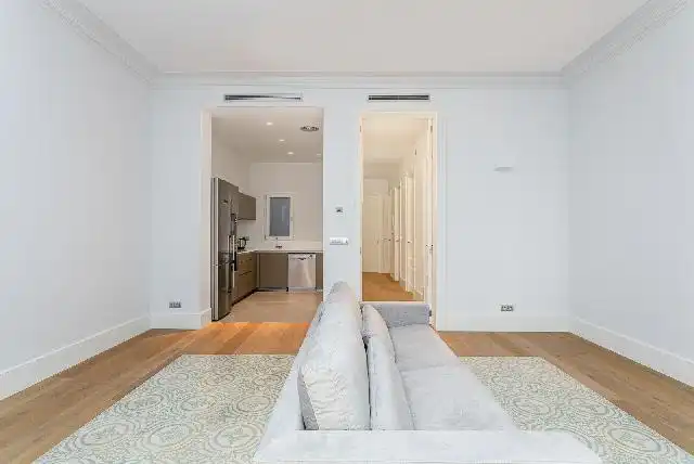 Sala de estar de Piso en venta en Barcelona con Aire acondicionado, Calefacción y Parquet