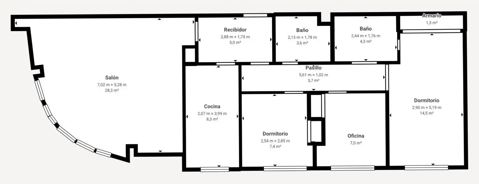 Piso en venta en Granada con Aire acondicionado, Calefacción y Trastero