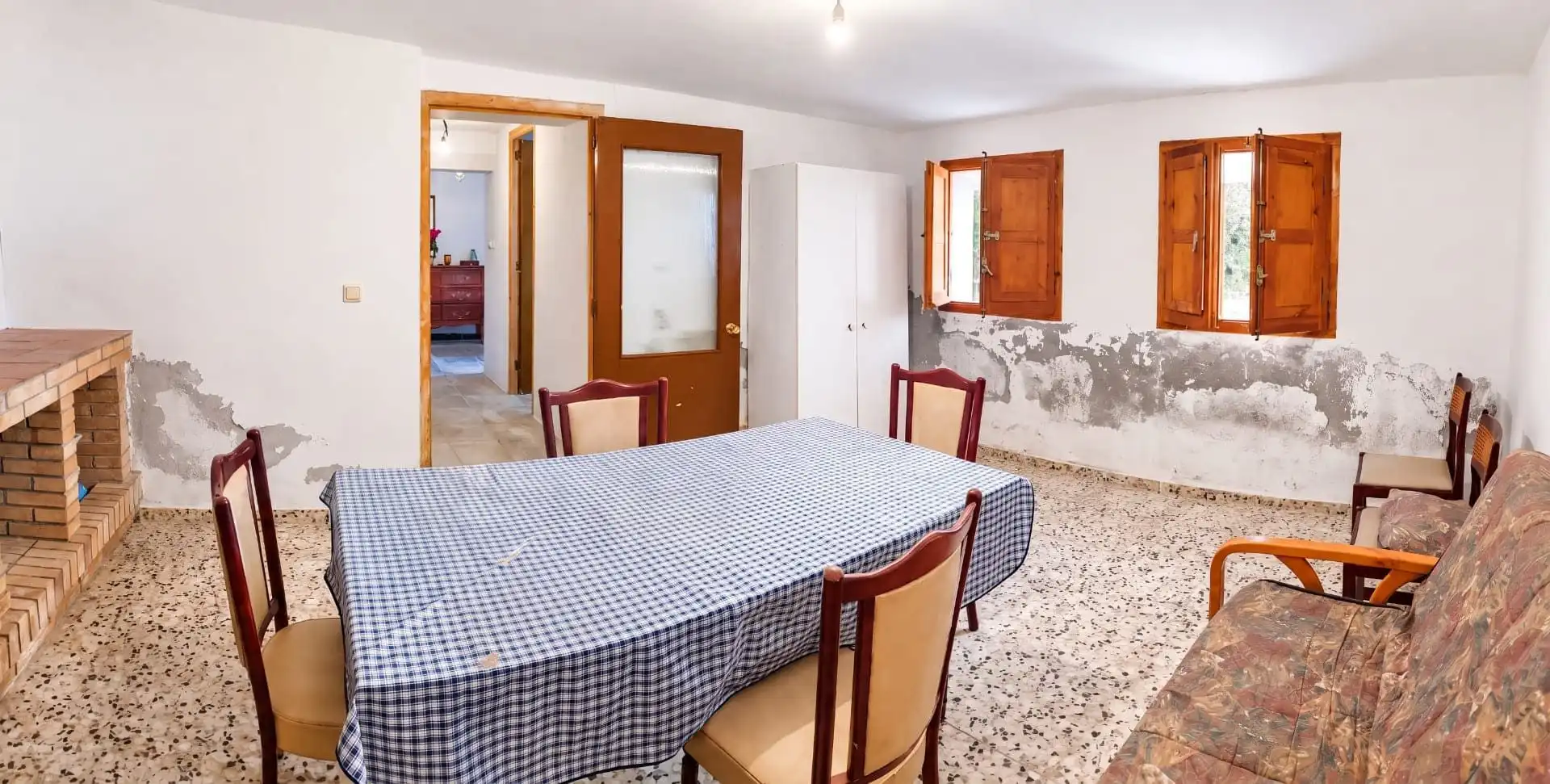 Menjador de Finca rústica en venda en Villalba de Perejil amb Jardí privat, Terrassa i Traster