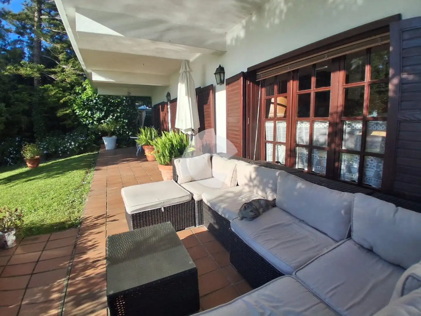 Terraza de Casa o chalet en venta en Vigo  con Calefacción, Jardín privado y Piscina