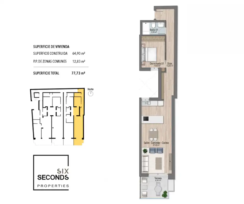 Penthouse with pool for sale in Playa del Cura, imagen 2