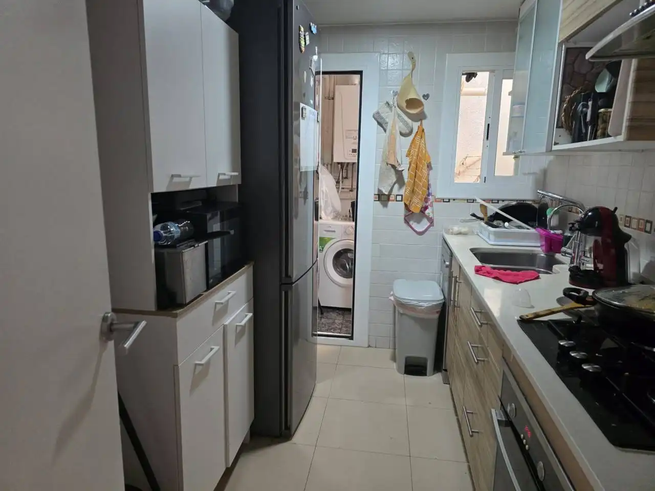 Küche von Wohnung zum Verkauf in Terrassa mit Klimaanlage, Heizung und Parkett