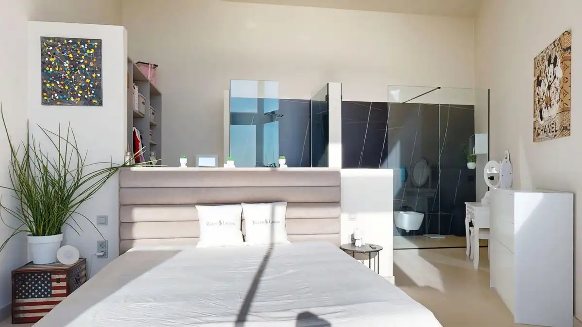 Bedroom of Houses for rent in Marbella  with Air Conditioner, Private garden and Terrace