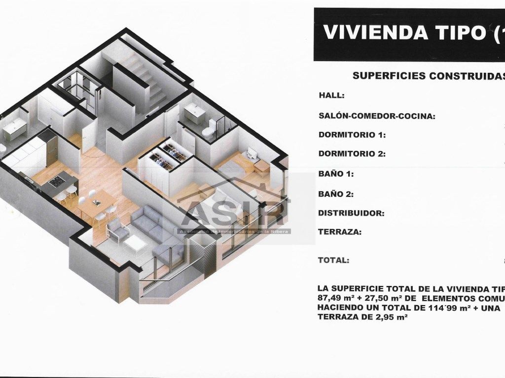 Flat for sale in Alzira  with Air Conditioner and Balcony