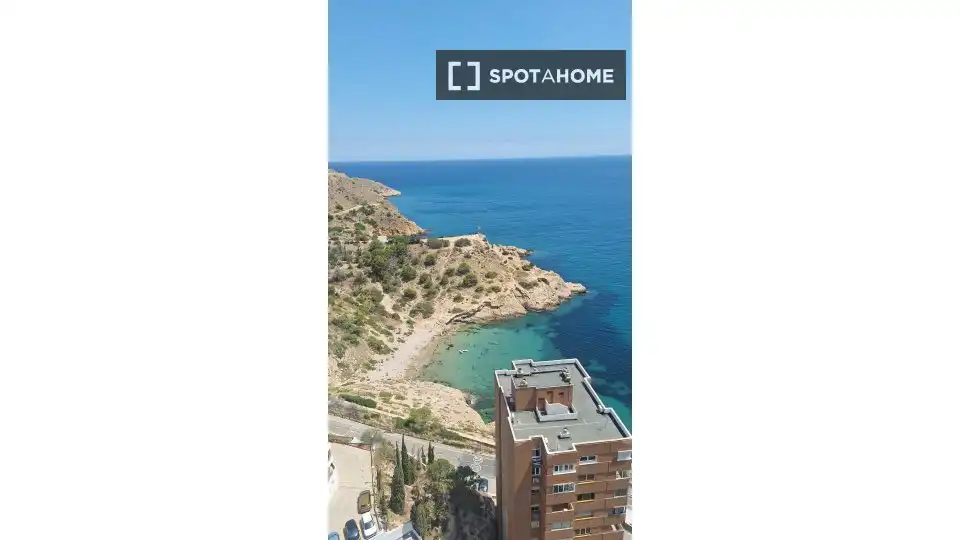 Vista exterior de Apartament per a compartir en Benidorm amb Aire condicionat, Terrassa i Moblat