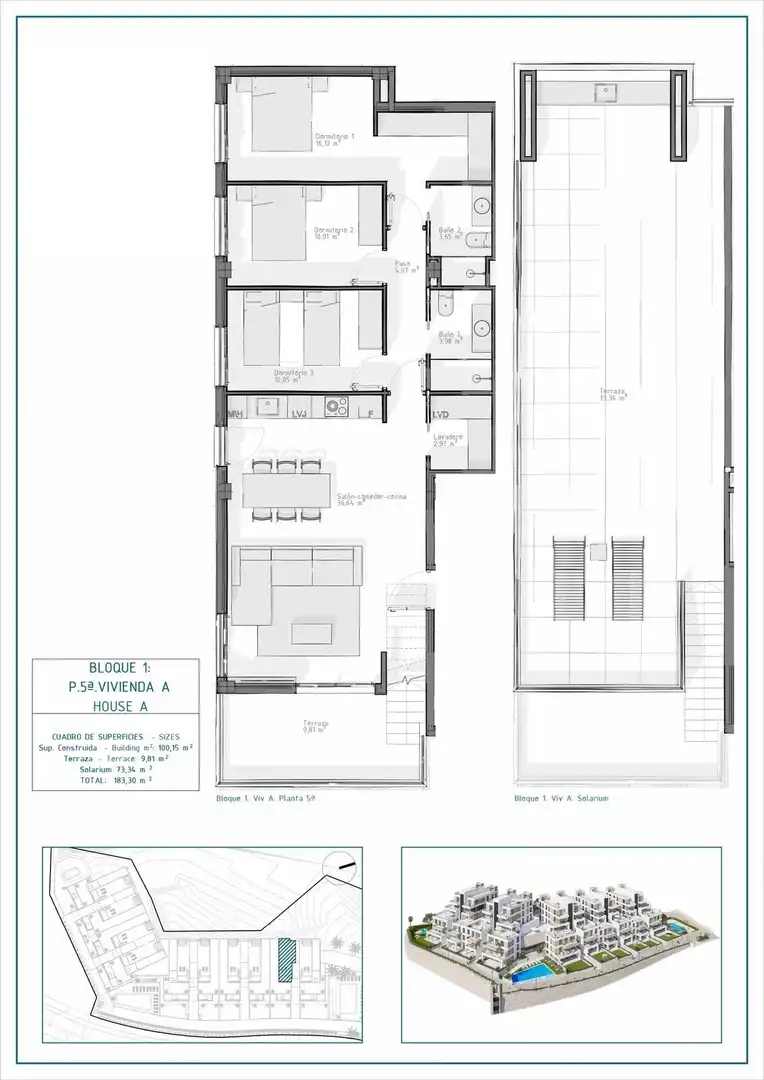 Apartamento con terraza en venta en Las Salinas, imagen 18