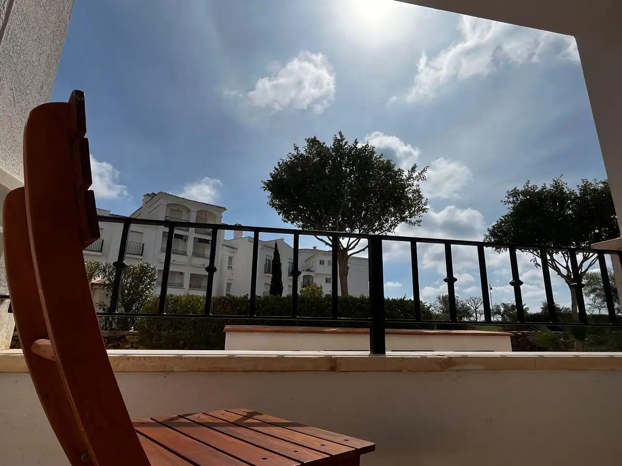 Vista exterior de Planta baja en venta en Murcia con Aire acondicionado, Calefacción y Jardín privado