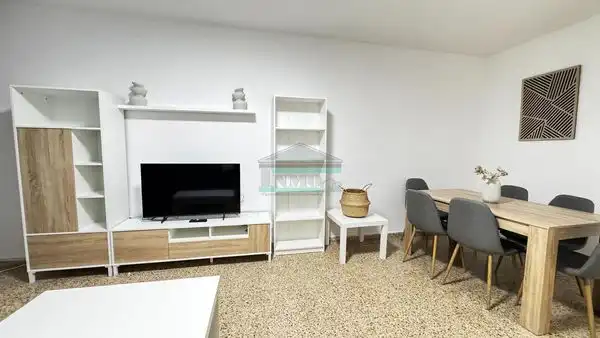 Living room of Flat for rent in Granada  with Furnished, TV and Balcony