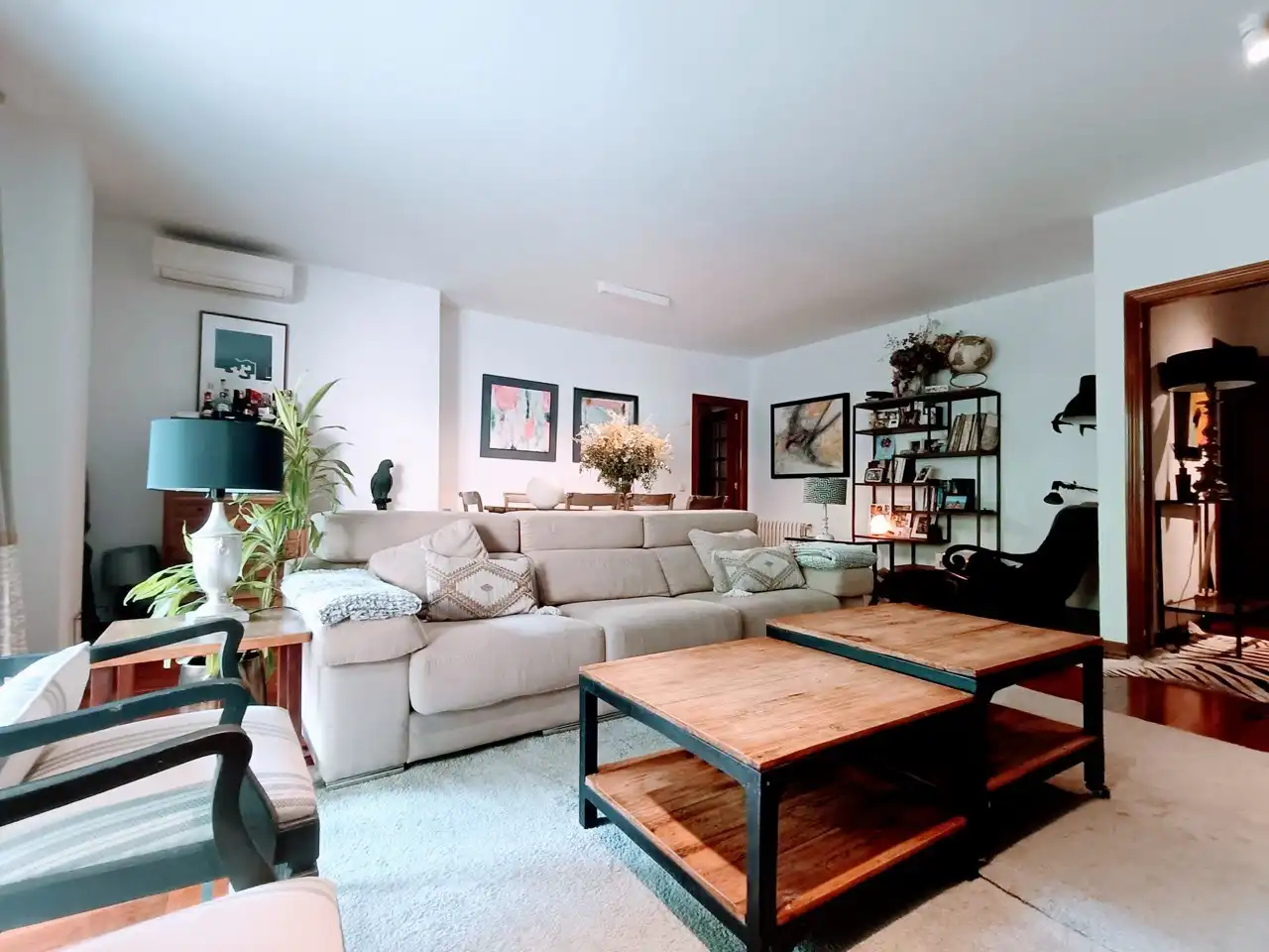 Sala de estar de Piso de alquiler en Madrid con Aire acondicionado, Calefacción y Parquet
